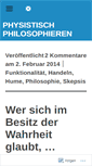 Mobile Screenshot of physistisch-philosophieren.net